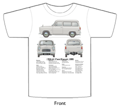 Ford Escort 100E 1955-61 T-shirt Front